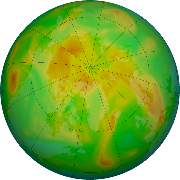 Arctic ozone map for 01 June 2006